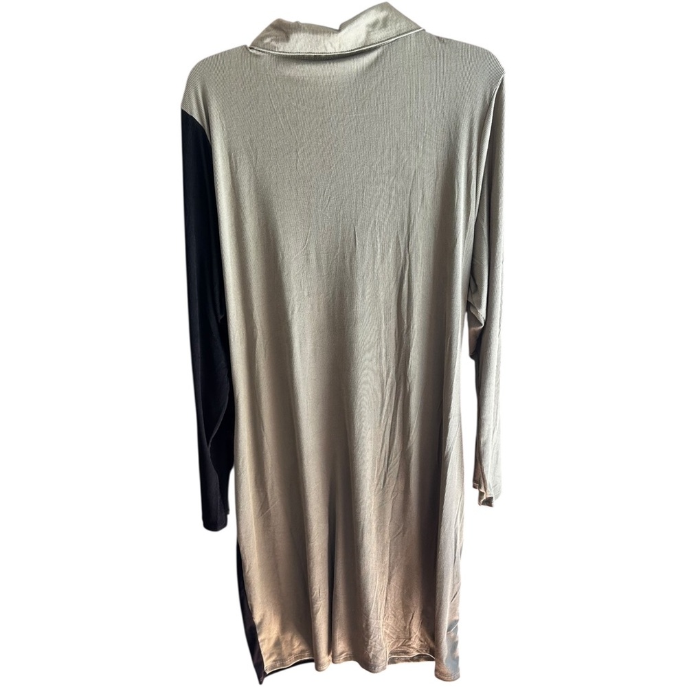 NWT No Comment Plus colorblock ribbed dress Sz 3X - Picture 2 of 6
